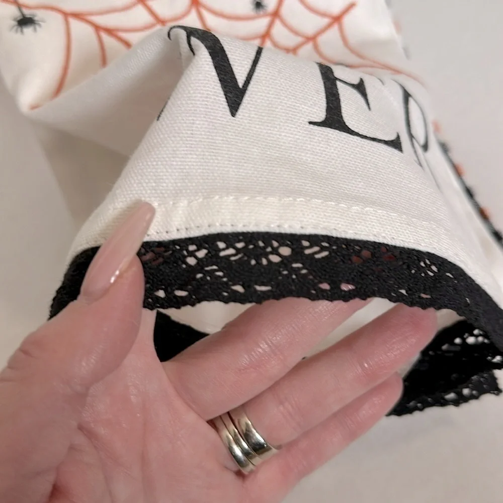 Adorable Welcome to our Web Halloween hand Towels